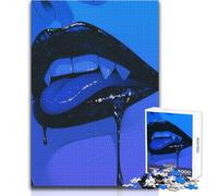 Rompecabezas de 1000 Piezas para Adolescentes, diseño de Labios de Vampiro, Juegos Familiares, decoración del hogar, Ideas de Regalo, tamaño 38x52cm