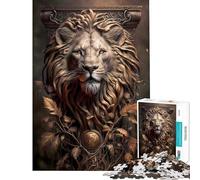 Rompecabezas de 1000 Piezas para Adolescentes diseño de león en el Mundo de Las Hadas Rompecabezas de 1000 Piezas para decoración del hogar Juguetes para la decoración de la Pared Oferta Ideal