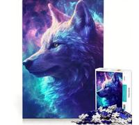 Rompecabezas de 1000 Piezas para Adolescentes, diseño de Lobo fantástico, Ideal para Toda la Familia, Divertido y con Humor, Decorar el Escritorio 50x75cm