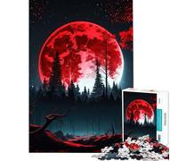 Rompecabezas de 1000 piezas para adolescentes diseño de Luna de Sangre difícil y desafiante ideal para decoración de pared Juguetes DIY para mayores de 14 años Juego de rompecabezas incluido (38x52cm)