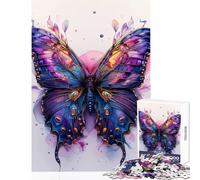 Rompecabezas de 1000 Piezas para Adolescentes diseño de Mariposa Espacial decoración del hogar Juguetes Regalos para Mujeres y Hombres Juegos Divertidos desafío Educativo tamaño 38x26cm