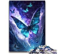 Rompecabezas de 1000 Piezas para Adolescentes, diseño de Mariposas cósmicas, Juguete Educativo Intelectual descompresor, Regalo de Amigo Secreto, 26x38cm