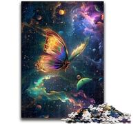 Rompecabezas de 1000 Piezas para Adolescentes, diseño de Mariposas galácticas, Juguete Educativo Intelectual Relajante, decoración (75x50cm)