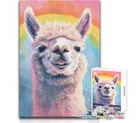 Rompecabezas de 1000 Piezas para Adolescentes, diseño de Meme de Alpaca, Ideal para familias, para una Noche de Juegos y diversión, tamaño 38x52cm