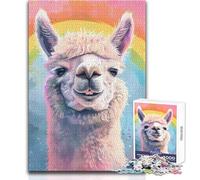 Rompecabezas de 1000 Piezas para Adolescentes, diseño de Meme de Alpaca, para diversión Familiar y Noche de Juegos, tamaño 38x26cm