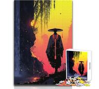 Rompecabezas de 1000 Piezas para Adolescentes, diseño de Monje en la Naturaleza, Educativo, Divertido y Divertido para cumpleaños 38x26cm