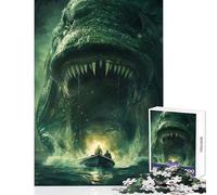 Rompecabezas de 1000 Piezas para Adolescentes diseño de Monstruos Marinos Juguetes antiestrés Regalos para Mujeres y Hombres Juego Educativo desafío Educativo tamaño 50x75cm