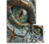 Rompecabezas de 1000 Piezas para Adolescentes, diseño de Ojo de dragón, Arte kintsugi, Ideal para un pasatiempo Tranquilo en Interiores, Juguete de Corte de precisión Superior, tamaño 38x52cm