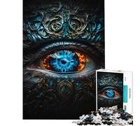 Rompecabezas de 1000 Piezas para Adolescentes diseño de Ojo místico Ideal para cumpleaños y Navidad Juego Familiar de dificultad Alta para Mayores de 14 años (38x52cm)