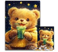Rompecabezas de 1000 Piezas para Adolescentes, diseño de Osito de Peluche, de Madera, Colorido, para decoración del hogar y Juego Familiar Interactivo, 50x75cm