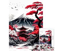 Rompecabezas de 1000 Piezas para Adolescentes diseño de Paisaje japonés Juguete Educativo Regalo para Mujeres y Hombres Juego de ingenio colección de Artistas Bellas Artes tamaño 38x52cm