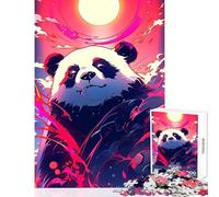 Rompecabezas de 1000 Piezas para Adolescentes diseño de Panda de Anime decoración del hogar Regalo de Amigo Secreto Juego de ingenio colección de Artistas Bellas Artes tamaño 38x52cm