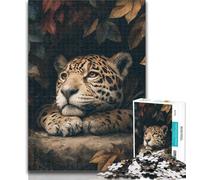 Rompecabezas de 1000 Piezas para Adolescentes, diseño de Pantera Negra Salvaje en la Jungla, 1000 Piezas para Adultos, colección de Artistas, Juego Intelectual, Bellas Artes, 50x75cm