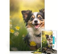 Rompecabezas de 1000 Piezas para Adolescentes,diseño de Perro bebé,decoración de Corte preciso,Juego cognitivo,Juguete para el Tiempo Libre,Regalo Relajante de Navidad (50x75cm)