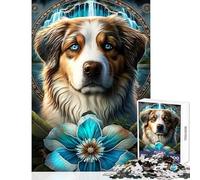 Rompecabezas de 1000 Piezas para Adolescentes diseño de Perro en la Jungla de Mandalas Juguetes antiestrés Regalo de cumpleaños Juego práctico Que Ayuda a ejercitar el Cerebro tamaño 38x26cm