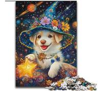 Rompecabezas de 1000 Piezas para Adolescentes, diseño de Perro Mago de Anime, Ideal para aliviar el estrés, un desafío difícil, decoración única para el hogar y Regalos, 50x75cm