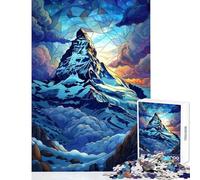 Rompecabezas de 1000 Piezas para Adolescentes diseño de Pico nevado majestuoso Ideal para decoración del hogar Regalo Juego Educativo cumpleaños y Navidad tamaño 38x26cm