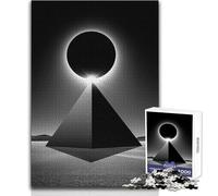 Rompecabezas de 1000 Piezas para Adolescentes, diseño de pirámide, Eclipse, Juego de Hermoso diseño, Obra de Arte difícil, Regalo, tamaño 38x52cm