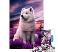 Rompecabezas de 1000 Piezas para Adolescentes diseño de Samoyedo Juego Interactivo con temática de Naturaleza Ideal para Juegos educativos y como Regalo para Hombres y Mujeres Decoración del hogar