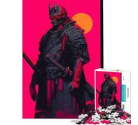 Rompecabezas de 1000 Piezas para Adolescentes diseño de samurái Diablo Juegos educativos Juguete de desafío Regalo Divertido decoración de Pared (tamaño 50x75cm)