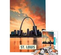 Rompecabezas de 1000 Piezas para Adolescentes diseño de San Luis Juego Interactivo Educativo Juguete de desafío Regalos para Mujeres y Hombres decoración del hogar (tamaño 50x75cm)