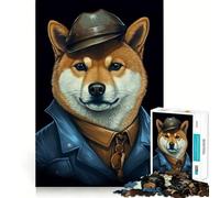 Rompecabezas de 1000 Piezas para Adolescentes,diseño de Shiba Inu,con Bordes definidos,Ideal para desarrollar la lógica y la diversión 50x75cm
