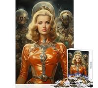 Rompecabezas de 1000 Piezas para Adolescentes diseño de Sirena ciberpunk decoración del hogar Juguetes Regalo Divertido Juego práctico Cada Pieza es única - Tamaño 38x52cm