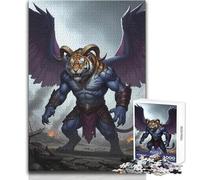 Rompecabezas de 1000 Piezas para Adolescentes, diseño de Tigre Alado, Demonio, Paisaje devastado por la Guerra, Ideal para Momentos de Relax, Juguete Troquelado de precisión Fina, tamaño 50x75cm