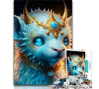 Rompecabezas de 1000 Piezas para Adolescentes diseño de un Lindo bebé dragón Amigo Secreto para Mayores de 14 años 75x50cm