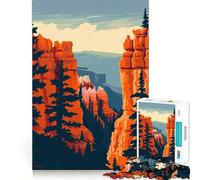 Rompecabezas de 1000 Piezas para Adolescentes,diseño de Viaje al Cañón Bryce,Divertido y Estimulante para la Mente,Ideal para Jugar y como Regalo de cumpleaños (50x75cm)