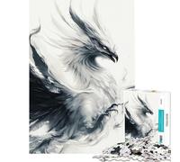 Rompecabezas de 1000 Piezas para Adolescentes diseño del Fénix Blanco Juego Educativo Juguetes didácticos Regalo artístico Corte de precisión (tamaño 38x52cm)