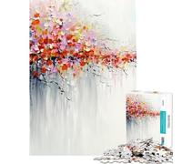 Rompecabezas de 1000 Piezas para Adolescentes diseño Floral Abstracto Juego práctico Juguetes educativos Regalos Divertidos y con Humor para Hombres y Mujeres tamaño 38x26cm
