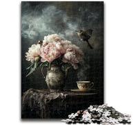 Rompecabezas de 1000 Piezas para Adolescentes, diseño Floral, Actividad Divertida para el hogar, Juguetes para días lluviosos, Regalos de cumpleaños (75x50cm)