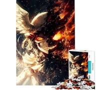 Rompecabezas de 1000 Piezas para Adolescentes diseño Inferno Wings Rompecabezas para Adolescentes Juego Familiar decoración de Pared difícil y desafiante (tamaño 38x26cm)