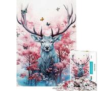 Rompecabezas de 1000 Piezas para Adolescentes diseño Majestuosidad del Bosque Ideal para armar Decorar Paredes cumpleaños y Navidad (tamaño 38x52cm)