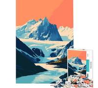 Rompecabezas de 1000 Piezas para Adolescentes diseño Minimalista de Arte de Alaska Ideal para Juegos educativos y Actividades prácticas Perfecto como Regalo de cumpleaños tamaño 38x52cm