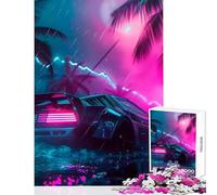 Rompecabezas de 1000 Piezas para Adolescentes diseño Retro de Lambo Synthwave Juguete Educativo Regalo de cumpleaños Juego de ingenio colección de Artistas Bellas Artes tamaño 38x52cm