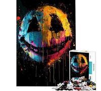 Rompecabezas de 1000 Piezas para Adolescentes diseño Sonrisas Locas Colores Vibrantes Juego Familiar para Decorar la Pared difícil y desafiante (tamaño 50x75cm)