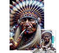 Rompecabezas de 1000 Piezas para Adolescentes diseño Spirit Weaver Juego Familiar Indio Juguetes educativos Regalos Divertidos Regalo de cumpleaños (tamaño 75x50cm)