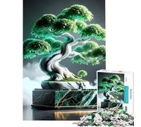 Rompecabezas de 1000 Piezas para Adolescentes diseño Zen Abstracto de mármol bonsái (38x26cm)