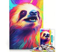Rompecabezas de 1000 Piezas para Adolescentes, Divertido Perezoso Colorido, Juguetes para armar, decoración de Pared, con Piezas de Formas aleatorias Que encajan Perfectamente 38x26cm