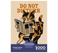 Rompecabezas De 1000 Piezas para Adolescentes Do Not Disturb Cat on Toilet Rompecabezas para Adultos Juego De Ingenio Una Obra De Arte Gran Regalo para Jugar 38x26cm/1000pcs