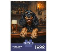 Rompecabezas De 1000 Piezas para Adolescentes Dog at The Bar -6 Rompecabezas para Adultos Juego De Ingenio Juego De Corte De Precisión Regalos Desafiantes 70x50cm/1000pcs