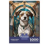 Rompecabezas De 1000 Piezas para Adolescentes Dog Cute Animal Rompecabezas para Adolescentes Juegos Relajantes Decoración Juego Desafiante Regalos 38x26cm/1000pcs