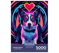 Rompecabezas De 1000 Piezas para Adolescentes Dog Gaming Dogs Rompecabezas para Adultos Juguetes Antiestrés Corte De Precisión Regalos para Amigos Y Familiares 52x38cm/1000pcs