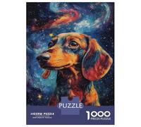 Rompecabezas De 1000 Piezas para Adolescentes Dog in The Cosmos Rompecabezas para Adultos Juegos Familiares Regalos para Mujeres Cumpleaños 52x38cm/1000pcs