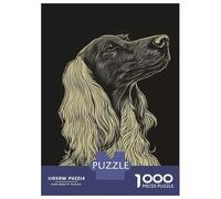Rompecabezas De 1000 Piezas para Adolescentes Dog Portrait in Black and White Rompecabezas para Adultos Juego Práctico Decoración De Pared Oferta como Regalos para Toda La Familia 70x50cm/1000pcs