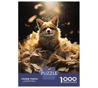 Rompecabezas De 1000 Piezas para Adolescentes Dollar Bills Red Fox Luxe Rompecabezas para Adultos Juegos Relajantes Desafío Difícil Ayuda A Ejercitar El Cerebro 38x26cm/1000pcs