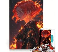 Rompecabezas de 1000 Piezas para Adolescentes Doncella Fénix - Llamas del Destino Juego de ingenio difícil y desafiante Toda la Familia 50x75cm