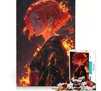 Rompecabezas de 1000 Piezas para Adolescentes Doncella Fénix - Llamas del Destino Juego de ingenio difícil y desafiante Toda la Familia 38x52cm